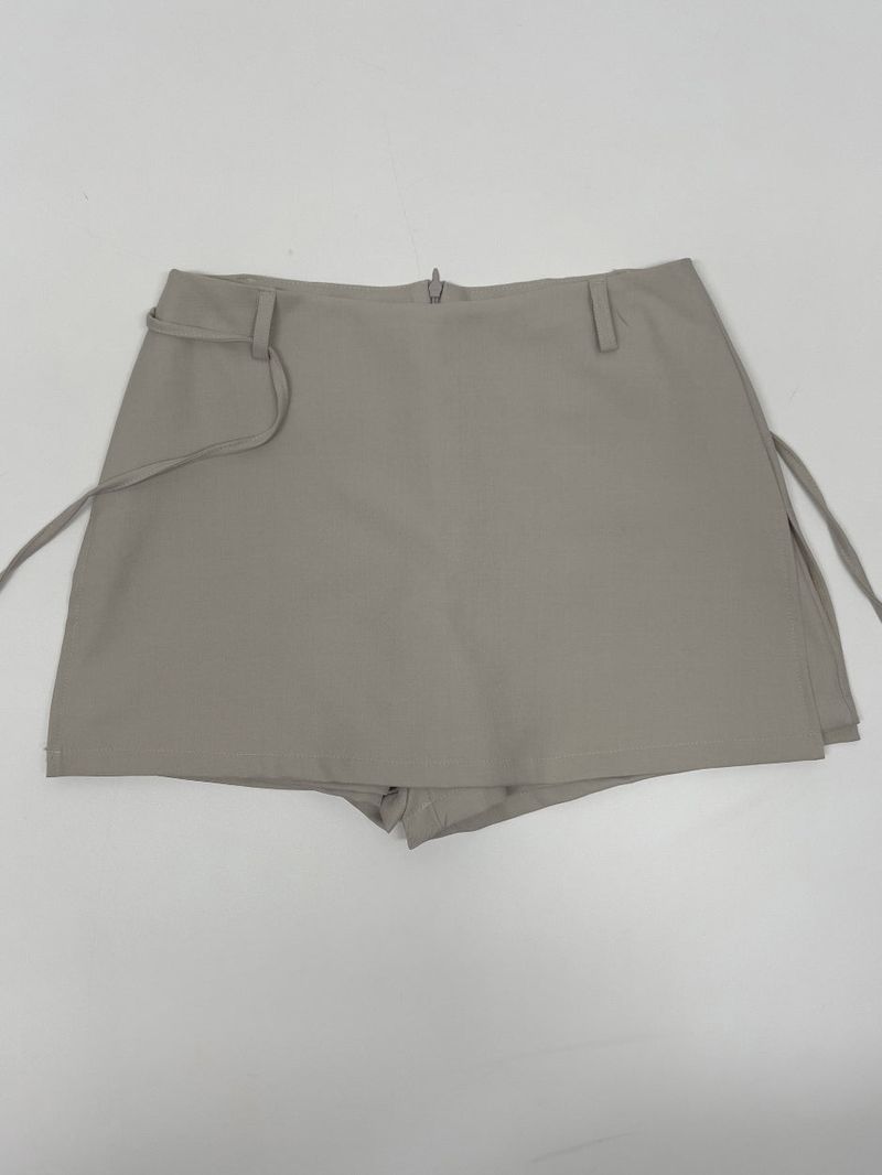 Slit Wrap Skirt Pants
