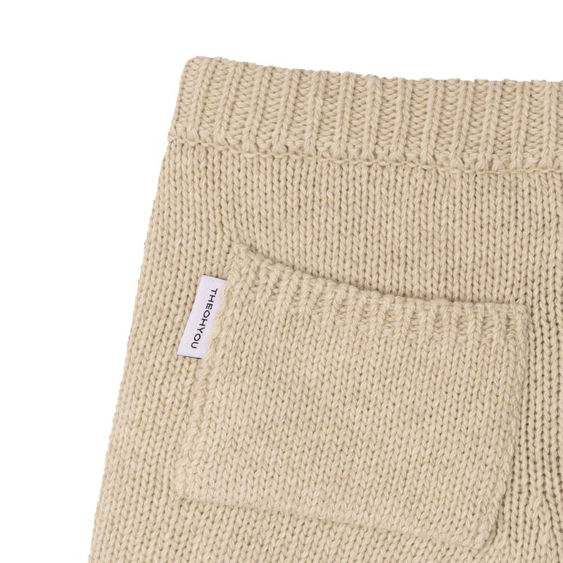 THEOHYOU KNIT SHORTS (OATMEAL)