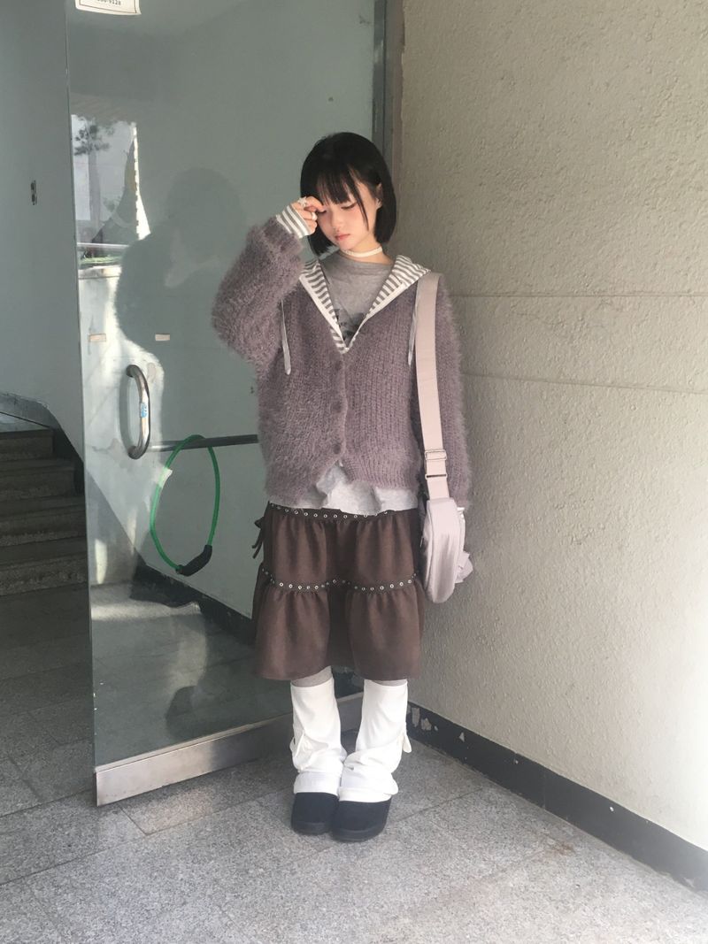 eyelet tier skirt