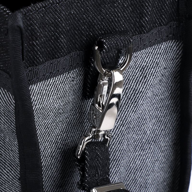 DENIM TOTE BAG MINI MI BLACK