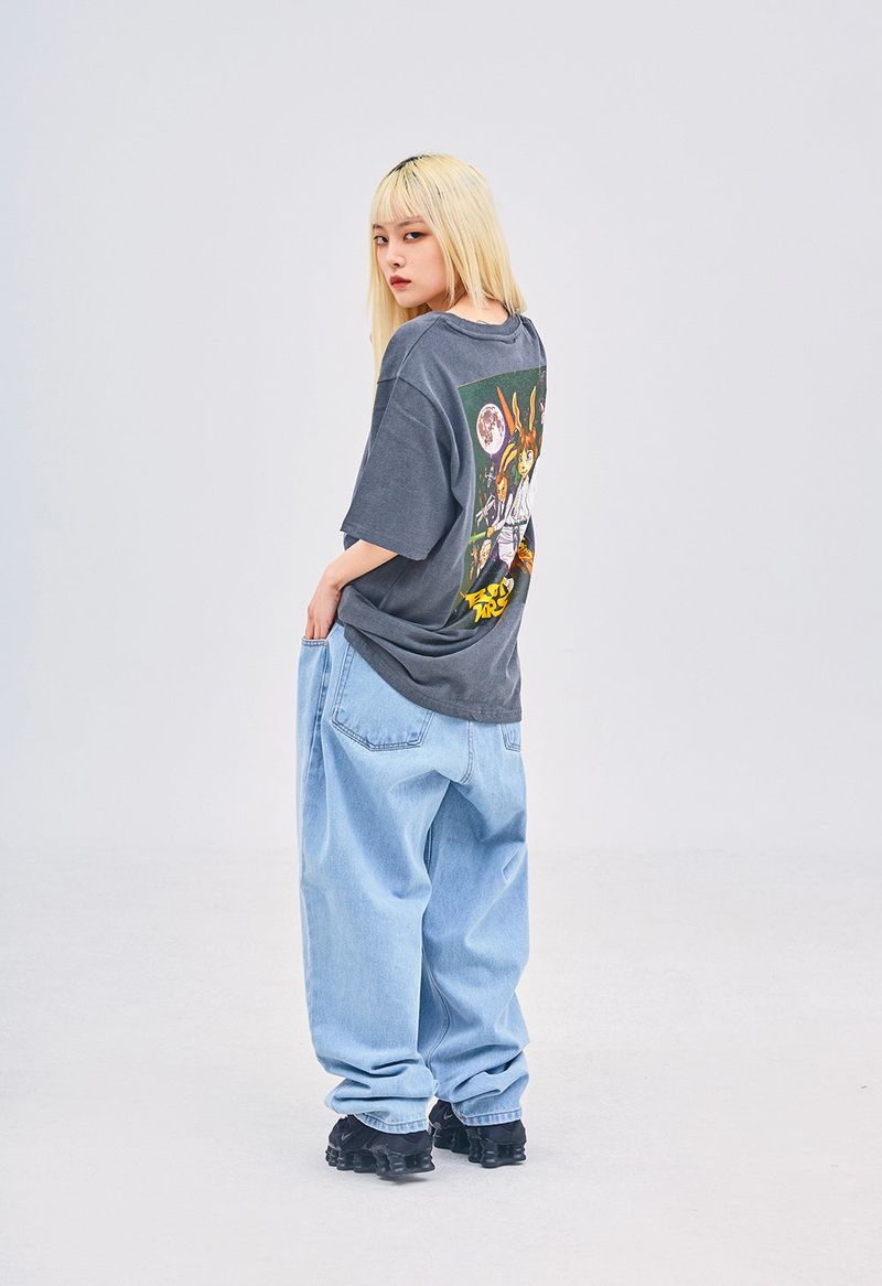 MBSRCOPT101 MID90 BAGGY DENIM PANTS LIGHTBLUE