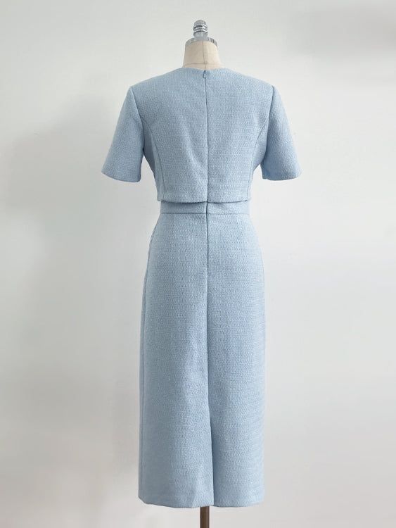 Laurent Tweed H-Line Long One Piece
