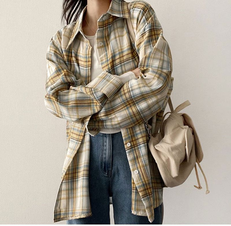 Lue Loose Fit Checkered Shirt