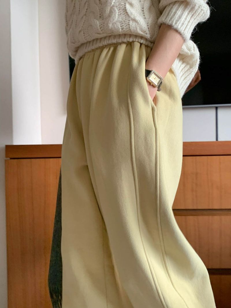 [Wool fleece] Eggdon string two-way pants