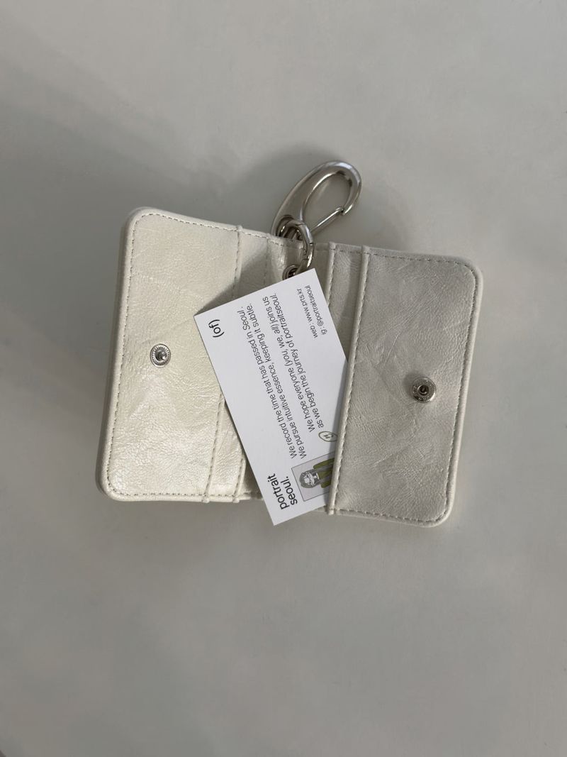 Studded Keyring Card Wallet (2 Colors)