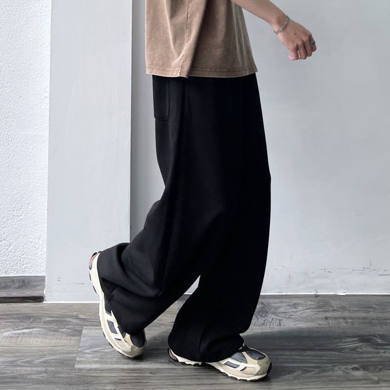 Curved Seam Wide Trousers