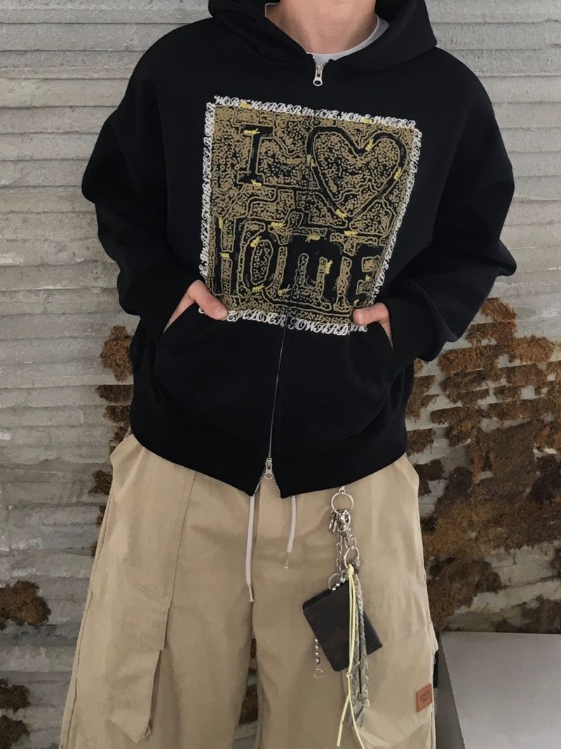 SSROOM(エスエスルーム)の「Crush Holm Hooded Zip-Up 2C(Tops)」