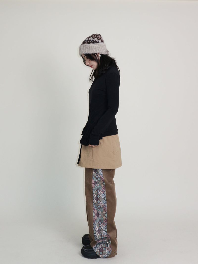 Yves Double Frill Layered Shea Turtleneck (Turtleneck)