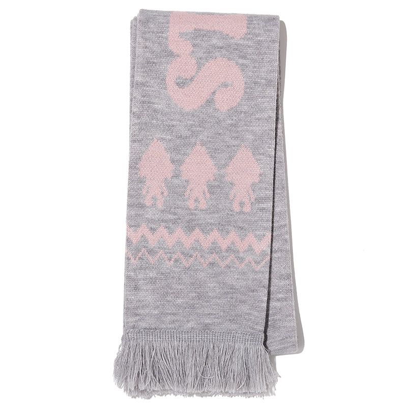 KIRSH（キルシー）の「TROLLS JACQUARD KNIT MUFFLER - MELANGE GRAY（Fashion Accessories）」