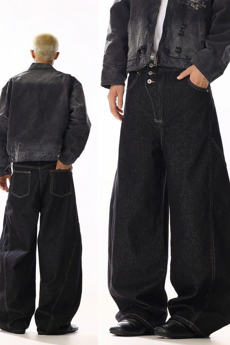 Raw Button Fly Jeans