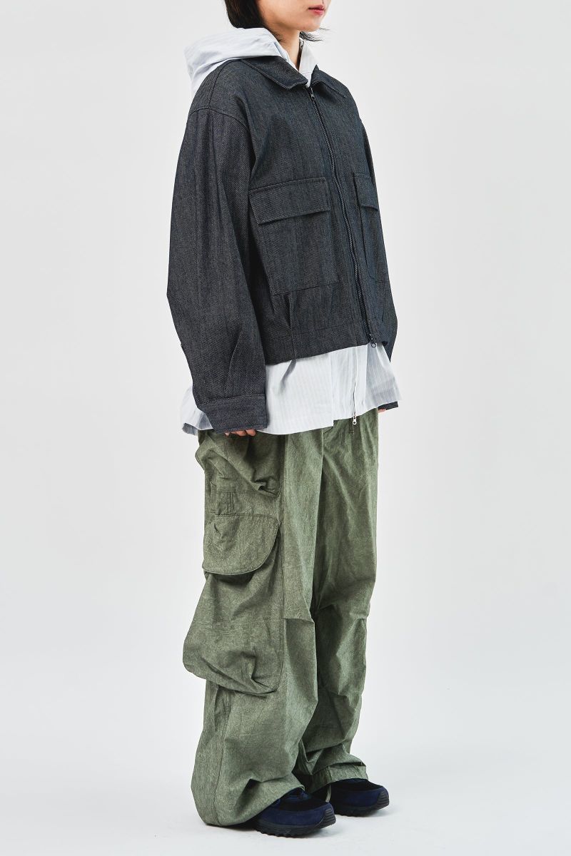 Mei Cropped Denim Jacket (2color)