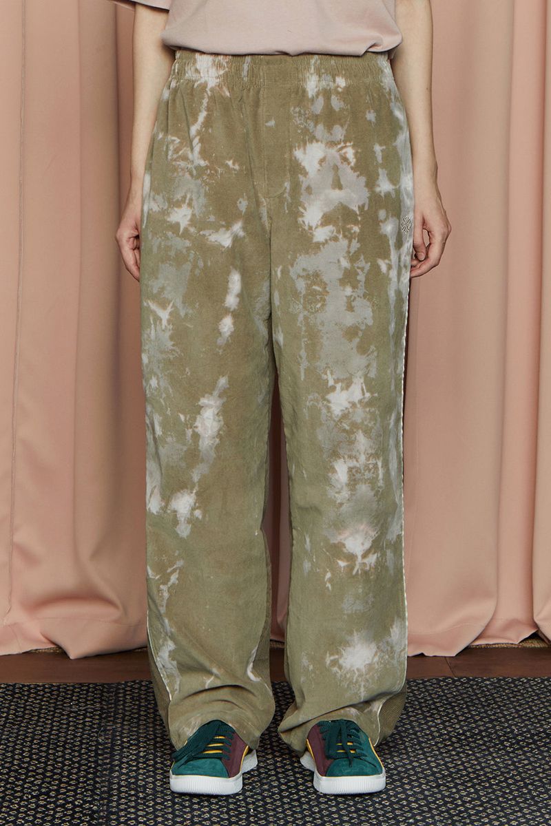 VELOUR CORDUROY PANTS / KHAKI