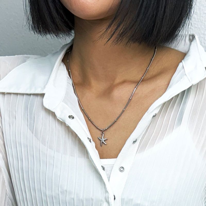 starfish ocean chain necklace