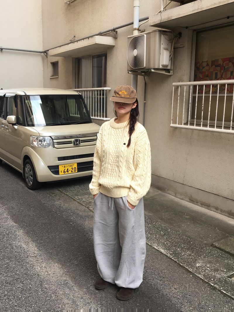 Woody cable knitwear