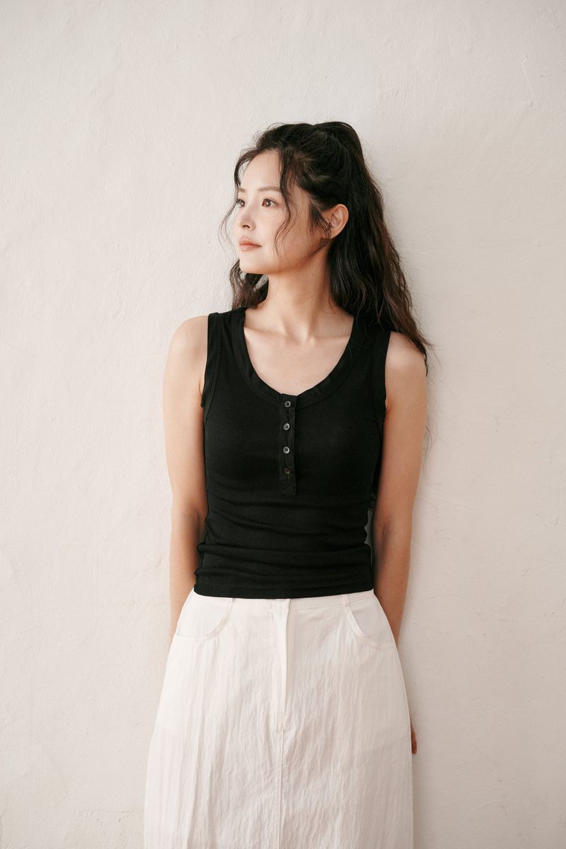 Botton sleeveless (Beige)