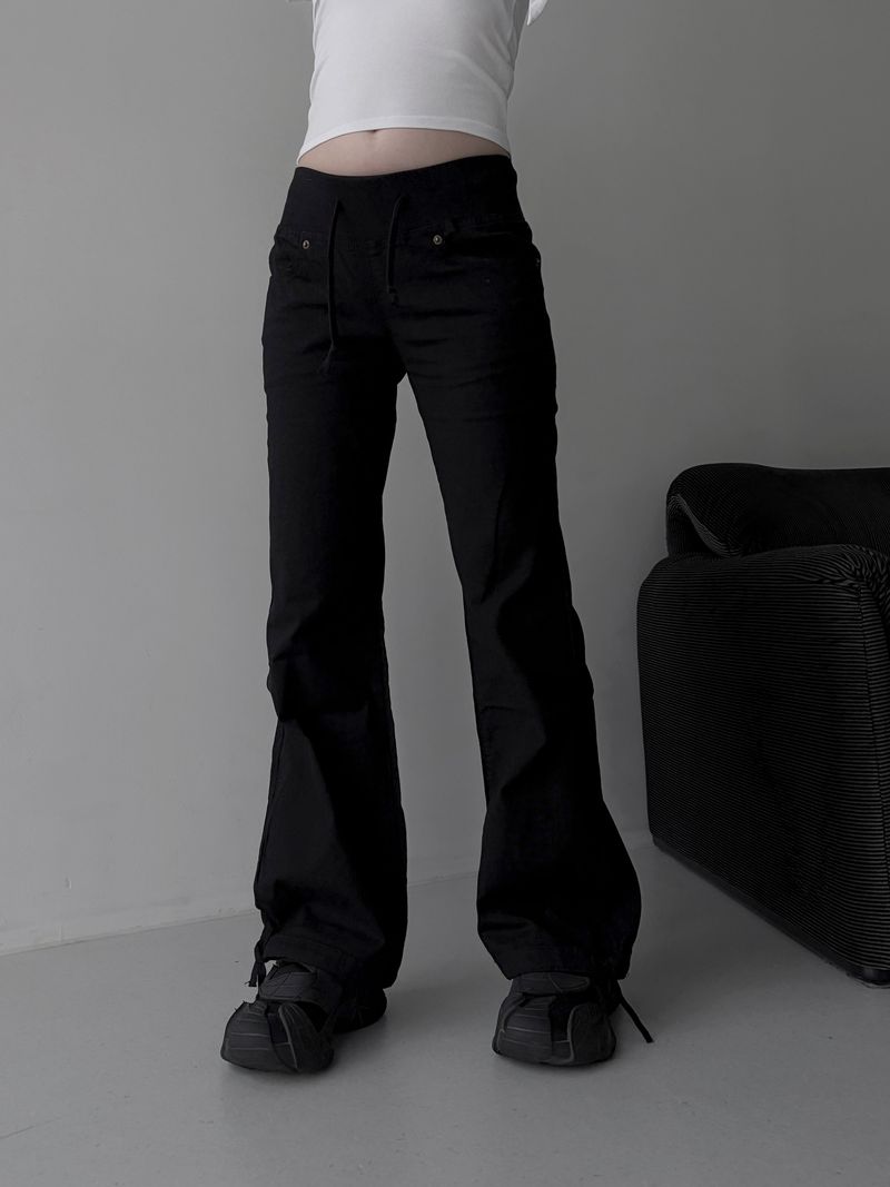 waist banding string pants