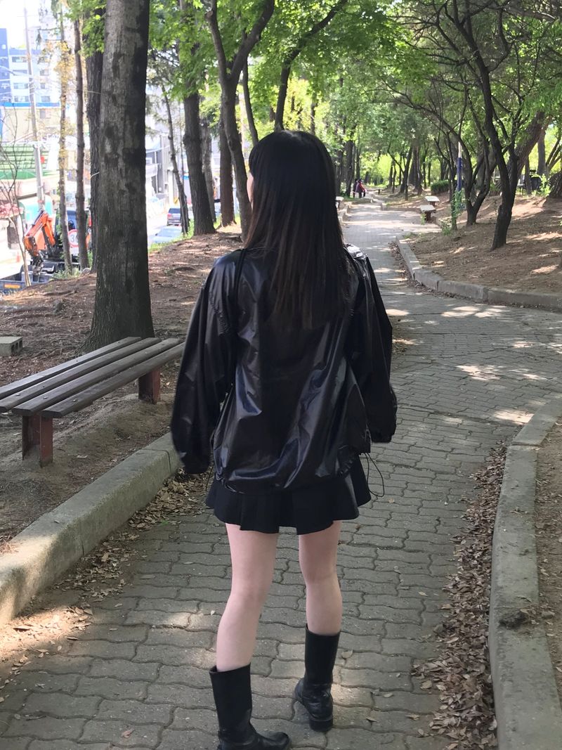 lustrous windbreaker jacket