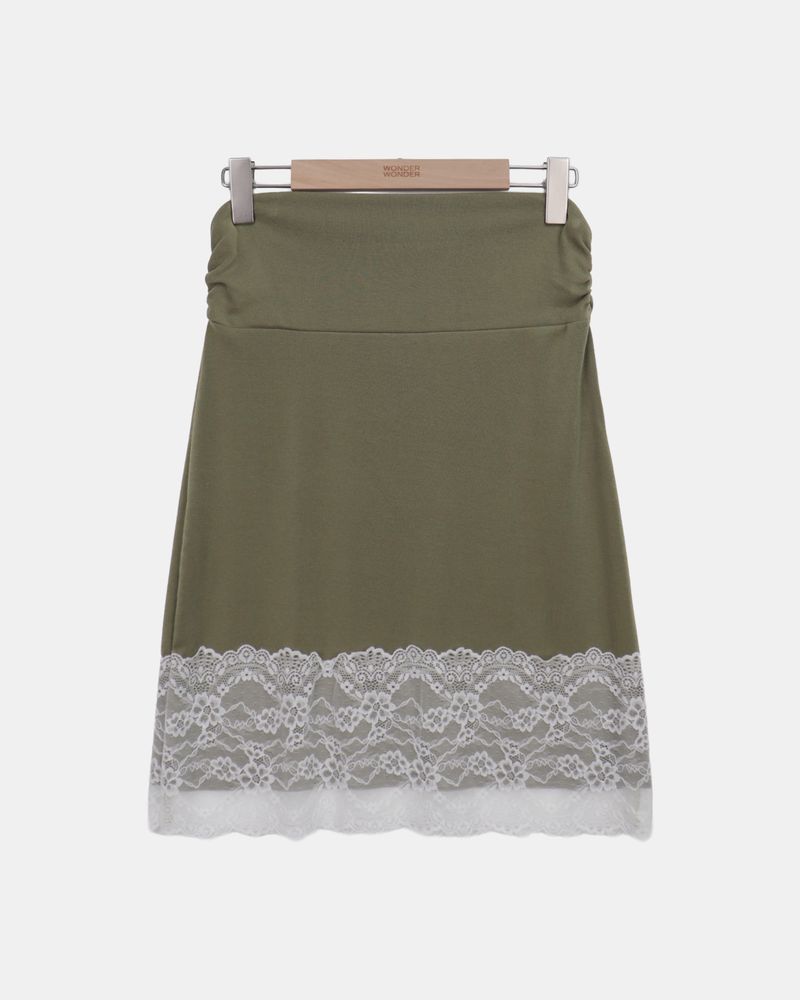 Dyoen Lace Midi Skirt