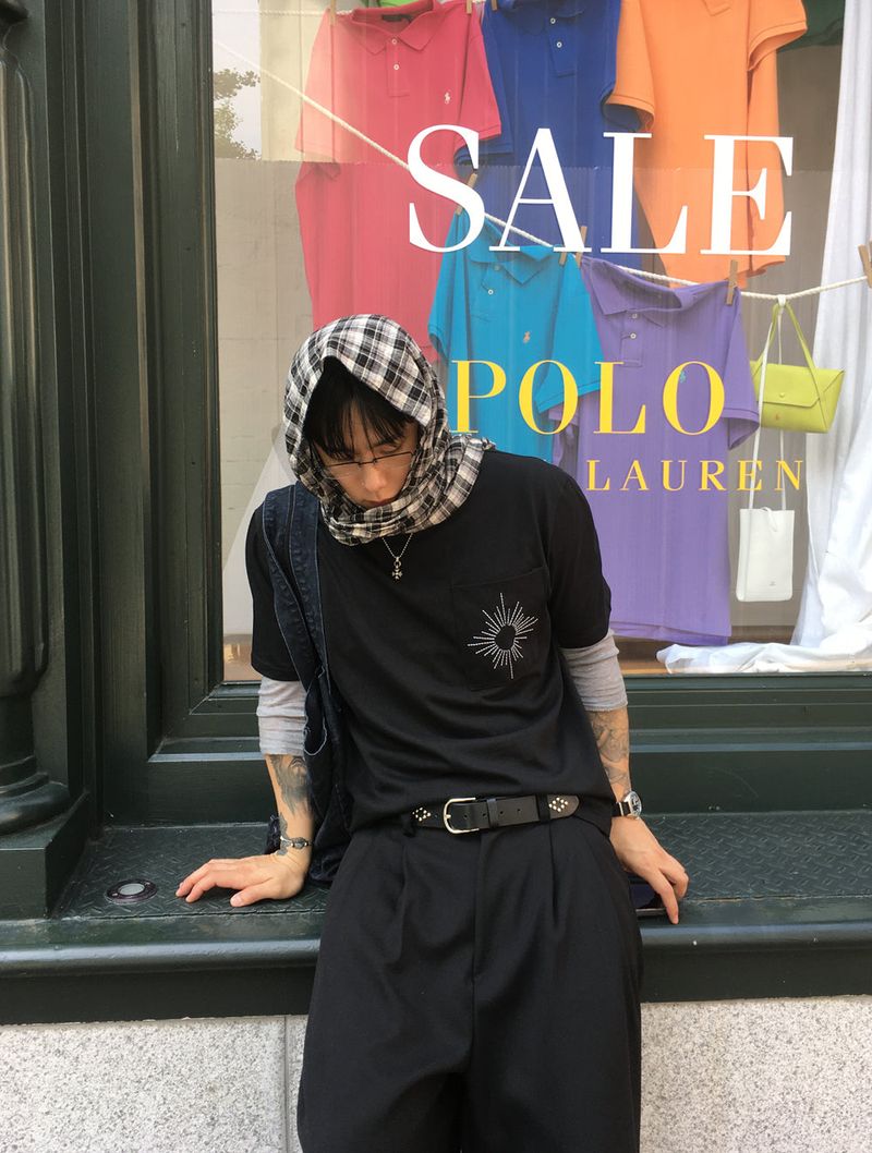 No.1792 sun embro half T