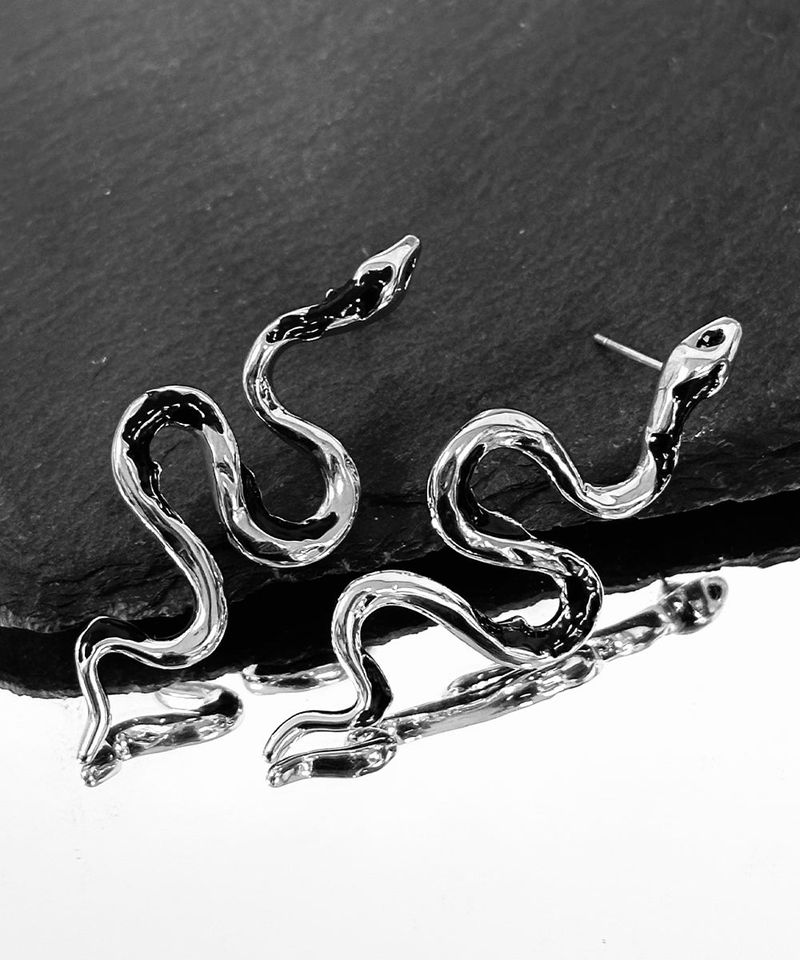 Black Snake Earrings