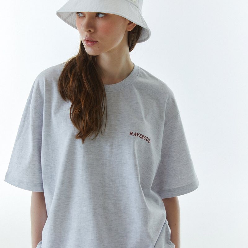 Shape Logo T-Shirt Melange Gray