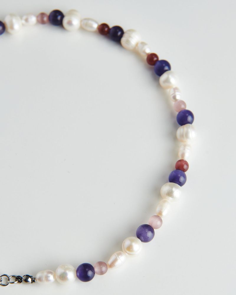 MIXTURE.（ミクスチャー）の「MP026 FRESHWATER PEARL WITH NATURAL STONE NECKLACE（Accessories）」