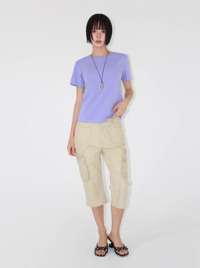 VINTAGE CARGO CAPRI PANTS