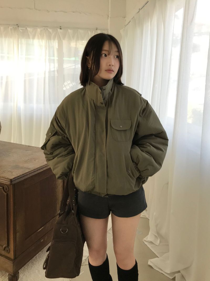 Bender High-Neck Padded Jumper (2 colors)