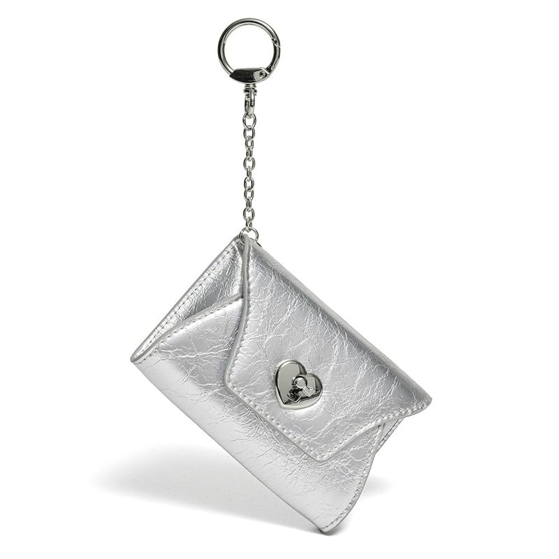 LE MASQUE（ルマスク）の「ハートロックキーリングマルチポーチカードウォレット Silver（スマホグッズ/小物）」