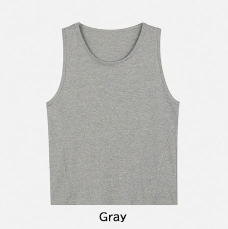 Loin Over Fit U-Neck Cut Sleeveless