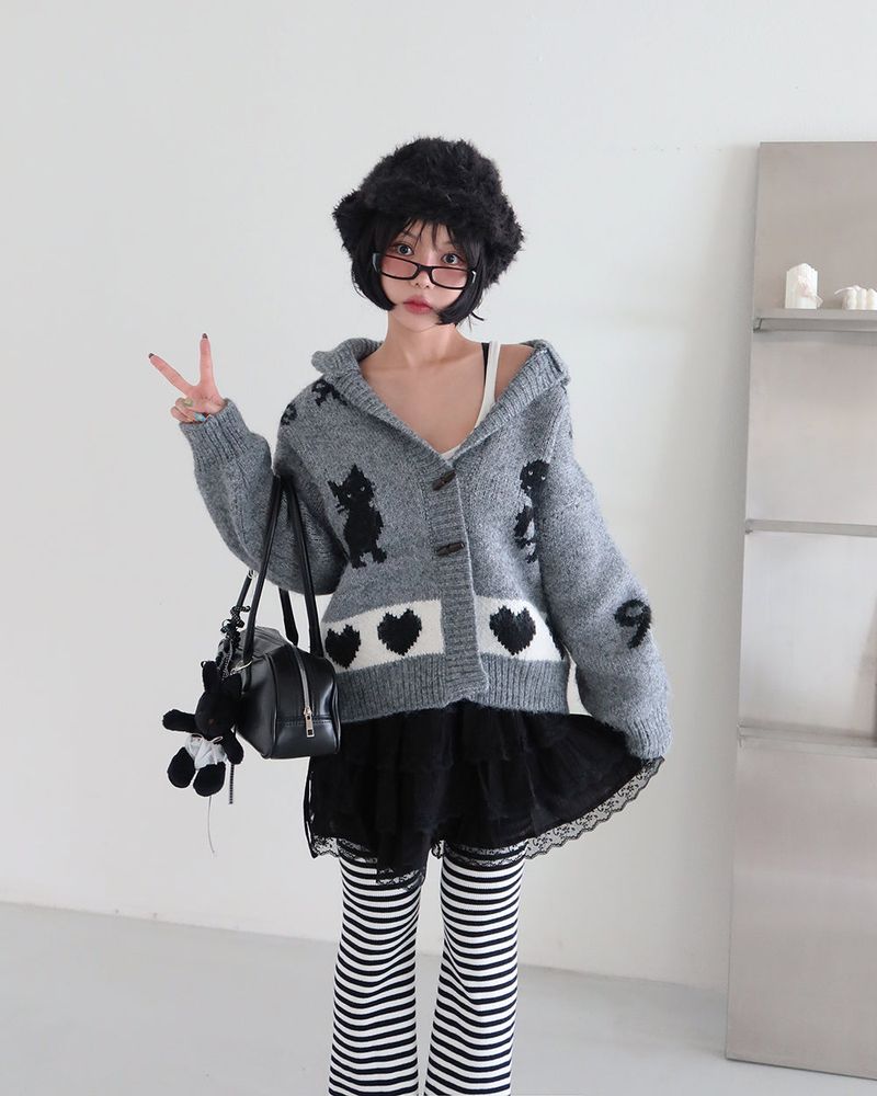 Earrings Roll Up Fur Truffer Hat