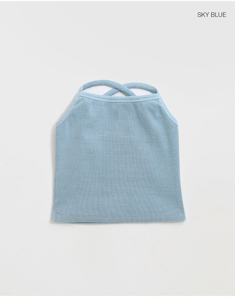 [MADE] T-cell SET - Washed Ribbed Tank Top