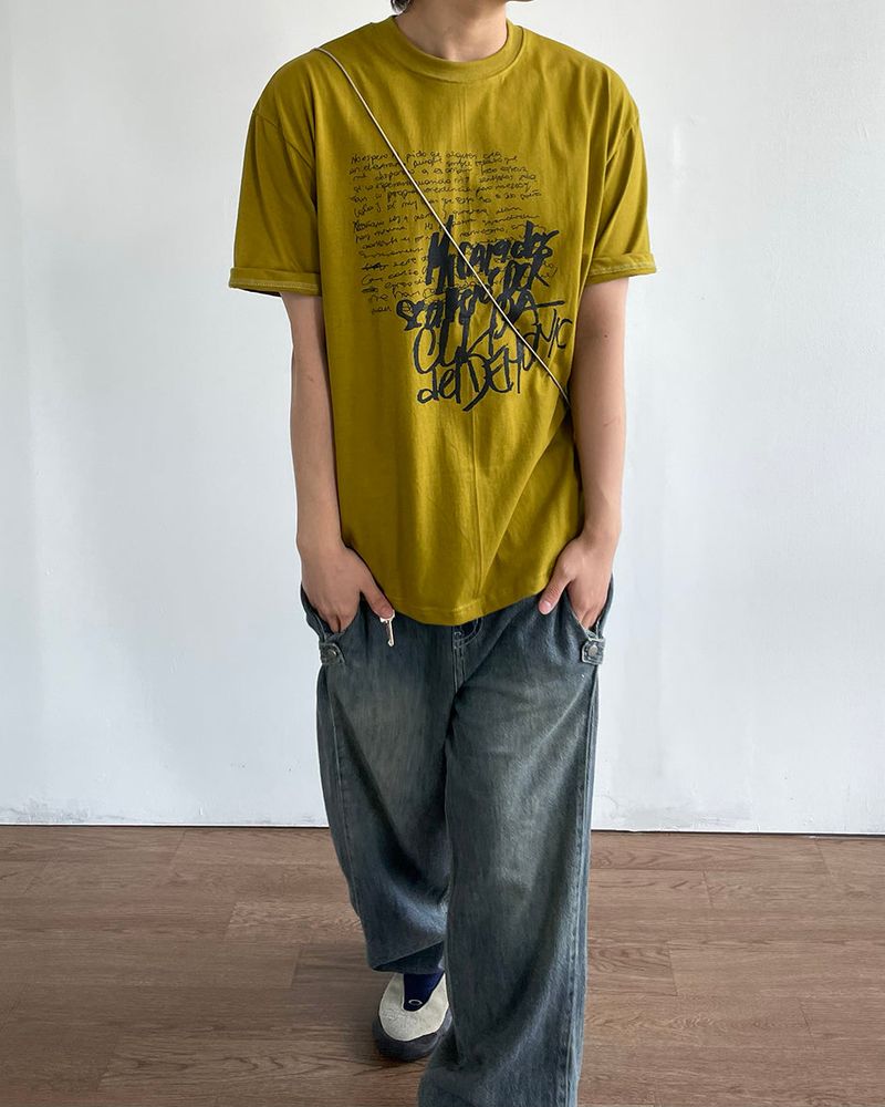 Pencil Printed Short Sleeve Tee