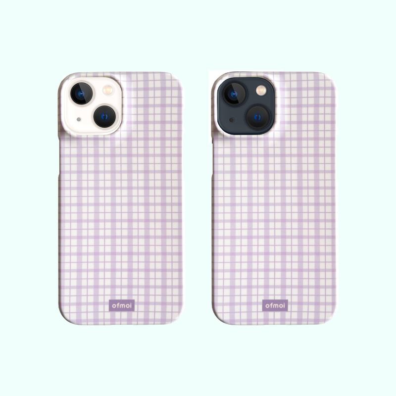 lilac glossy hard phone case