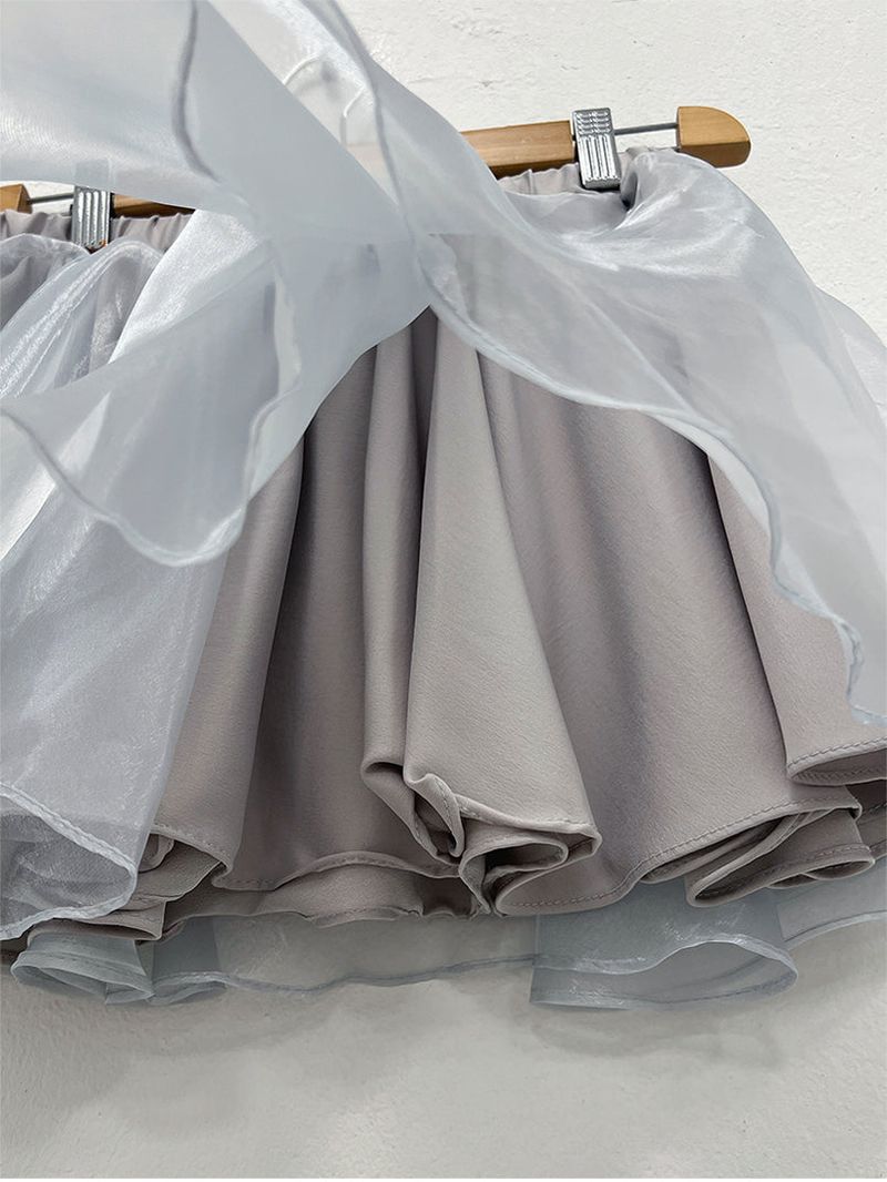 VEIL ORGANZA FRILL SKIRT (3C)