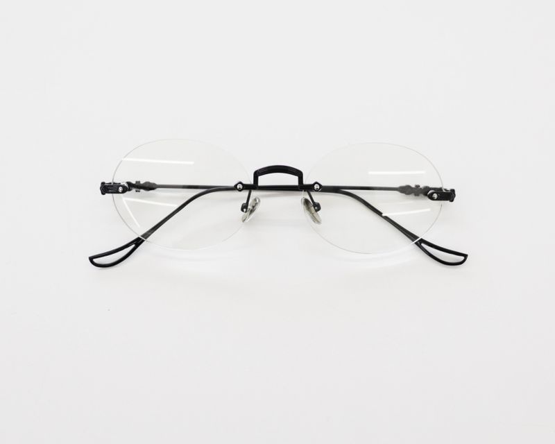 Diking Round borderless Metal Glasses