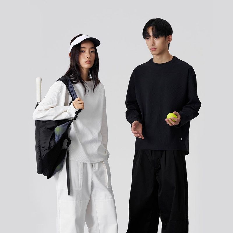 FMACM（エフエムエーシーエム）の「FMACM Quick-Dry Waffle-Weave Long-Sleeve T-Shirt（Tops）」