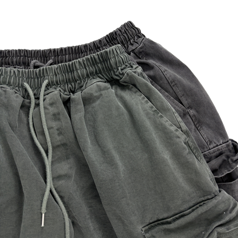 multi pigment bermuda pants