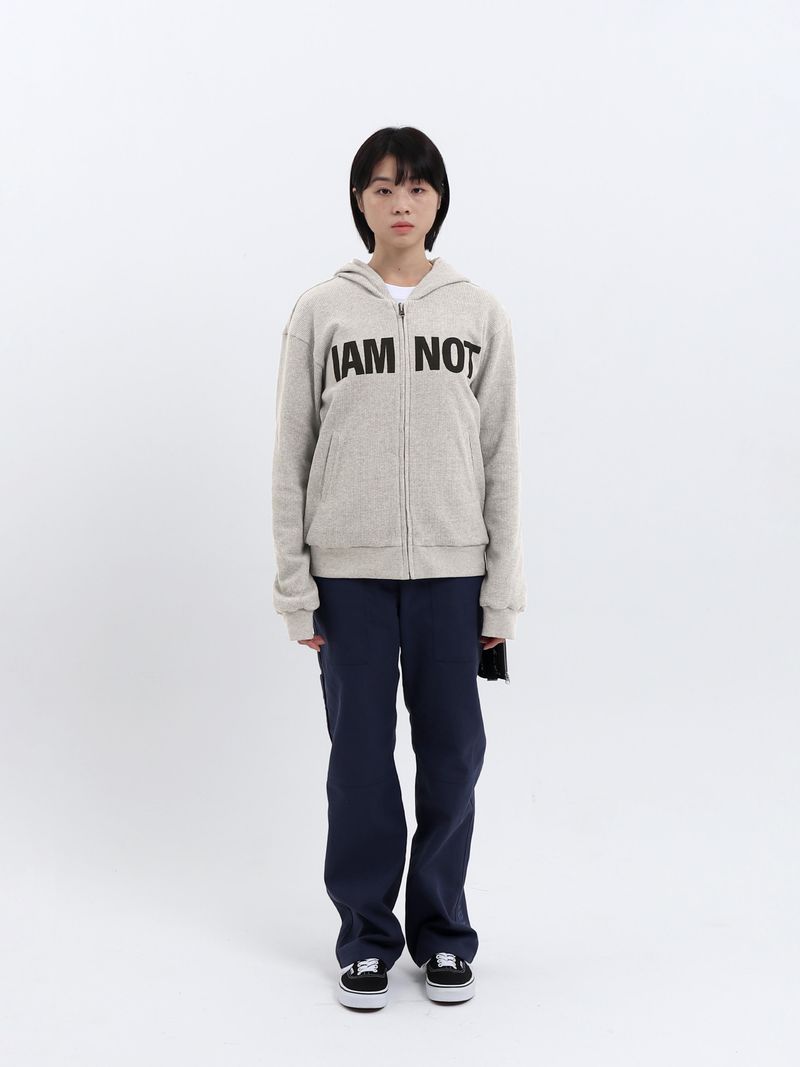 NOT ARMY REVERSIBLE HOODIE ZIPUP (CREAM)