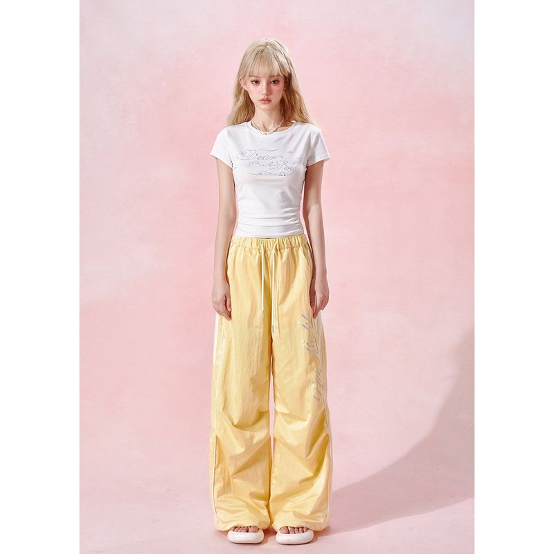 Girly Fancy Club（ガーリーファンシークラブ）の「[GirlyFancyClub] Walks with the wind* Fashionable and versatile loose paratrooper pants for women's summer wide-leg casual（Pants）」