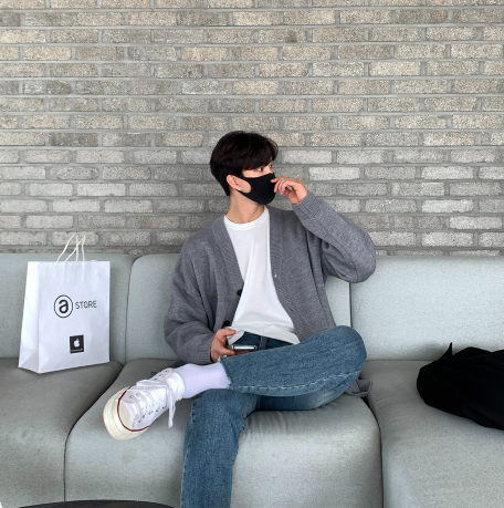 flander plain overfit cardigan