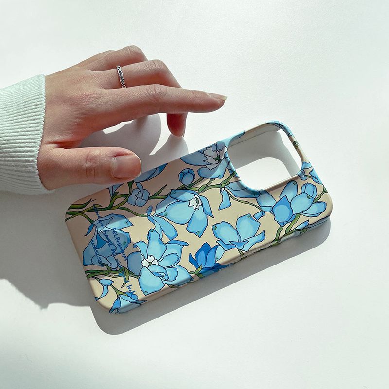 BANASIL SHOP(バナシルショップ)の「Blue Delphinium (Galaxy) Matt Hard Case(Smartphone Accessories)」