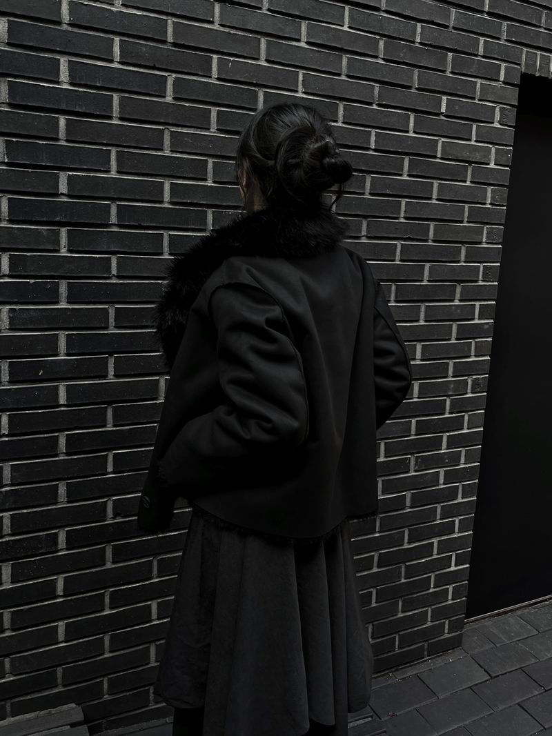 reversible fur mustang jacket (2color)
