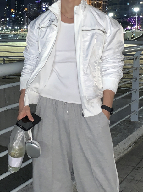 Locus Heathrow Bandad Cropped Windbreaker Jacket