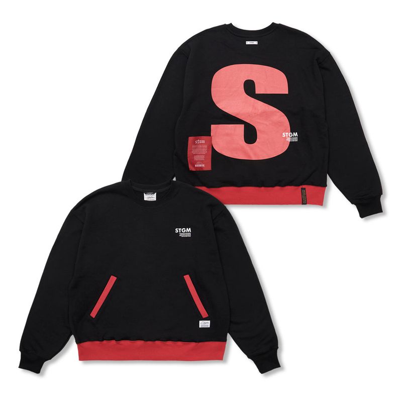 STIGMA(スティグマ)の「Capital S Oversized Crewneck Black / Melange(Tops)」
