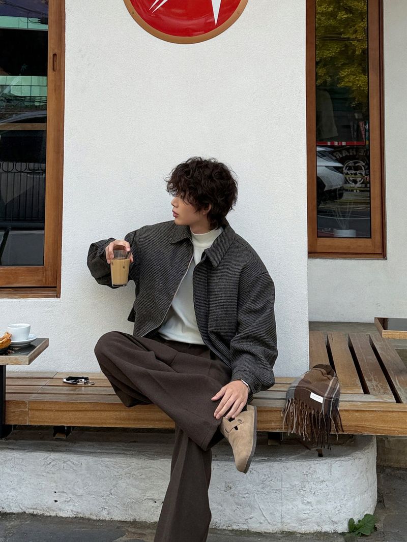 lemenne（ルメンヌ）の「LMN Tommy Hound Wool Checkered Blouson Jacket (2 colors)（Jackets/Outerwear）」