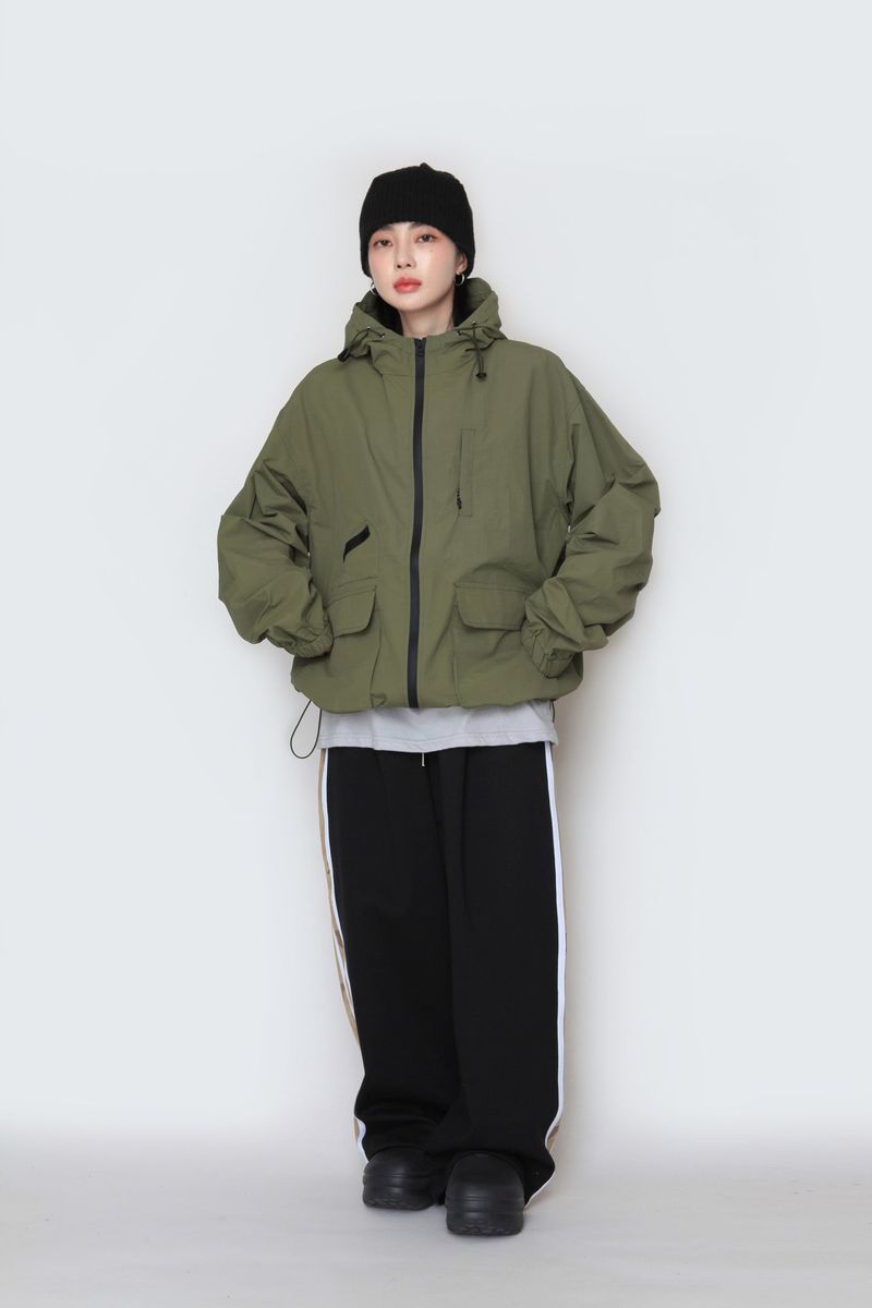 Pocket Hooded Windbreaker