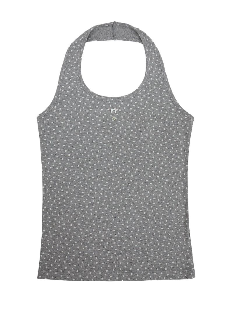 KAWAII Halter Sleeveless (Melange Grey)
