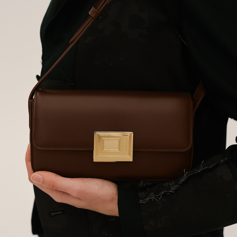 Book Lock Baguette Bag-S