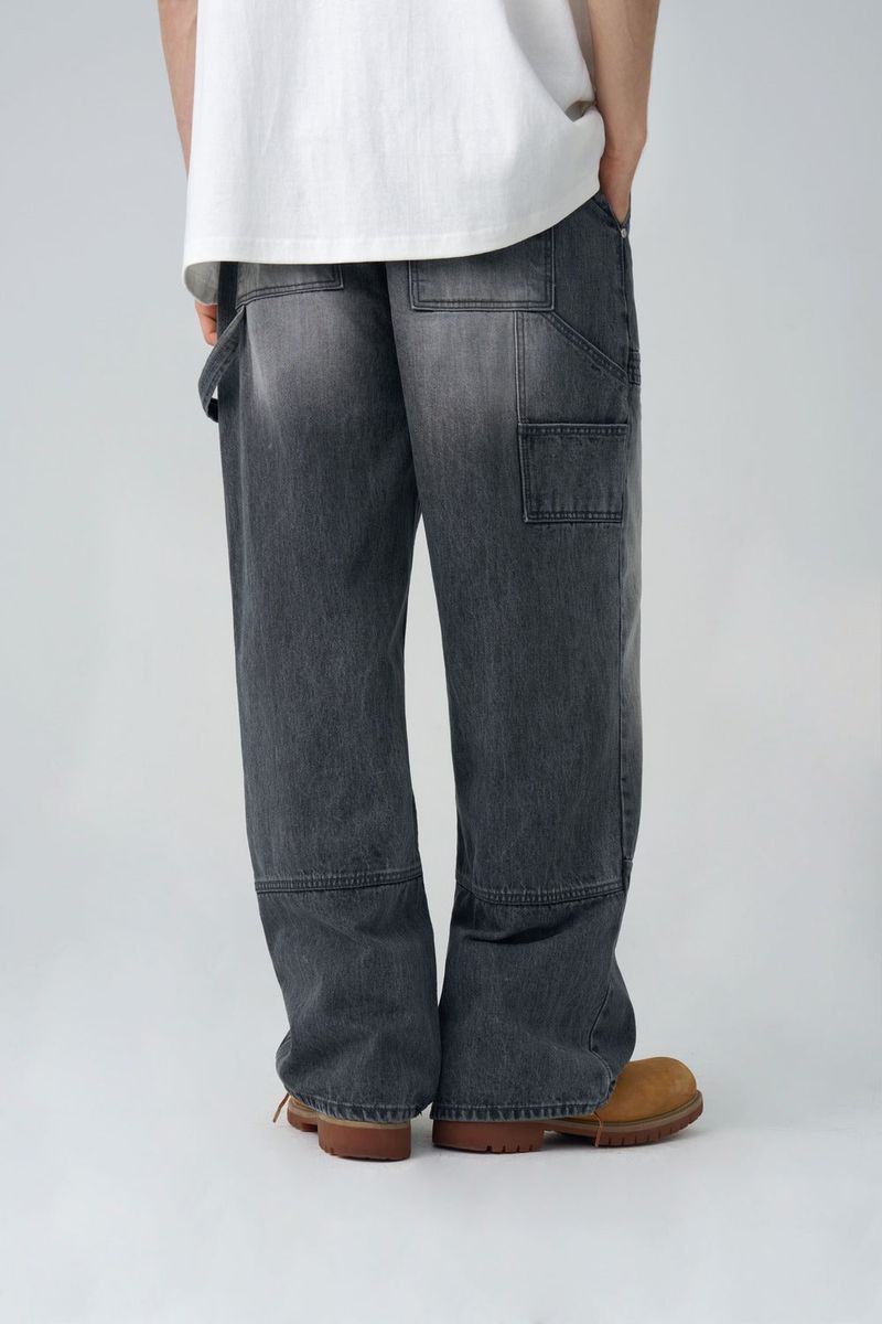 Grey Carpenter Denim Pants